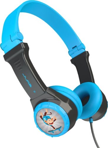 JLab - JBuddies Folding Wired On-Ear Headphones - Blue/Gray