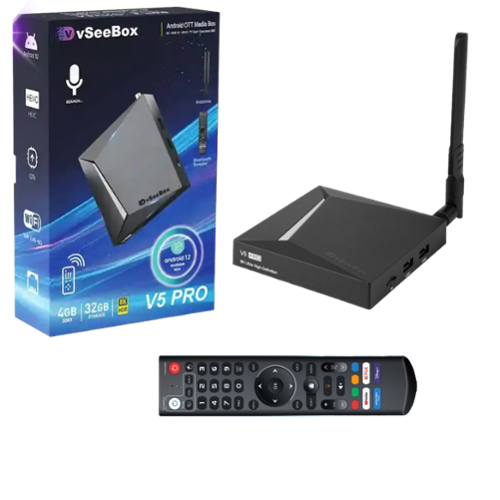 vSeeBox - 2025 V5 PRO Media Streamer 2025 - Black-Front_Standard 