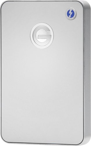  G-Technology - G-DRIVE mobile with Thunderbolt 1TB External USB 3.0 Portable Hard Drive - Silver