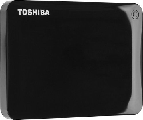  Toshiba - Canvio Connect II 1TB USB 3.0 Portable Hard Drive - Black