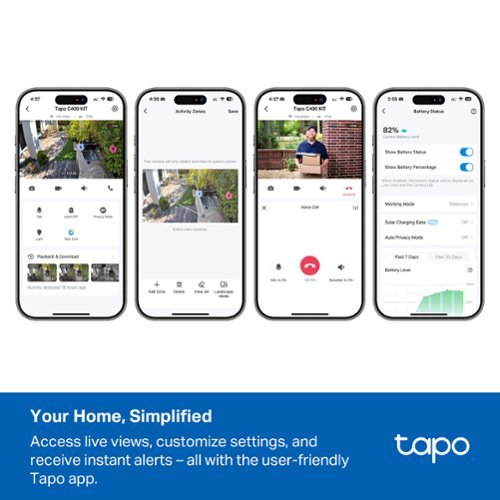 TP-Link Tapo Solar-Powered Wireless Security Camera Kit with Live View, Works with Alexa & Google Home- No Monthly Fees (2-Pack) - White SHOP ONLINE