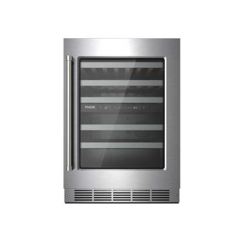 Thor Kitchen - 46 Bottle Dual Zone Wine Cooler - Stainless Steel