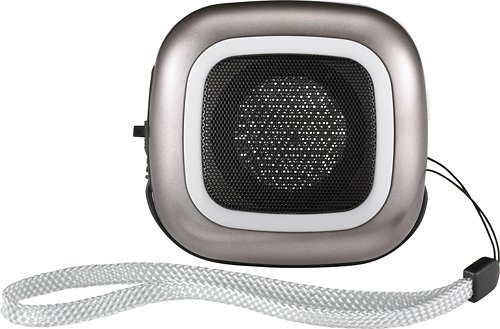  Dynex™ - Portable Speaker for Apple® iPod® and Most MP3 Players - Charcoal