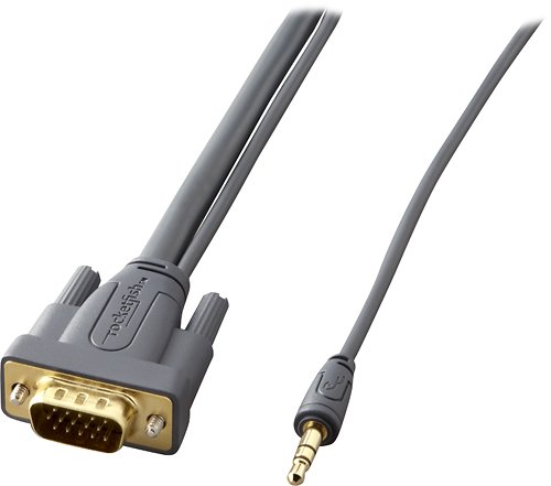  Rocketfish™ - 12' VGA/3.5mm Stereo Audio Cable - Multi