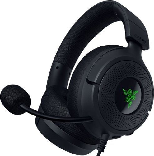 Razer - Kraken V4 X Sensa HD Haptics Wired Over-the-Ear Gaming Headset for PC, Mac, Playstation, Nintendo Switch - Black