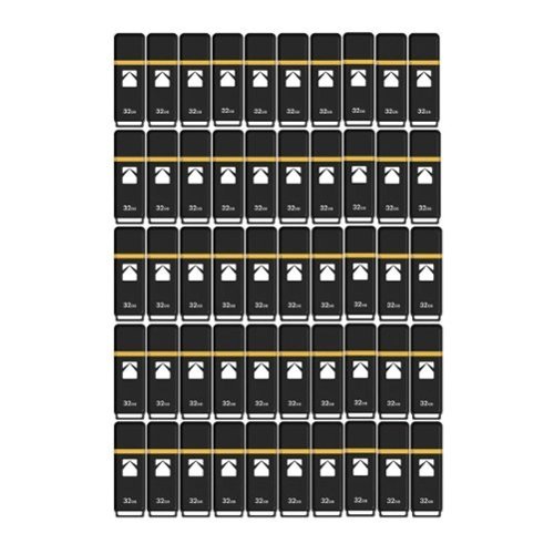 Kodak - USB 3.2 K100 32GB Flash Drive (50-pack) - Black-Front_Standard 