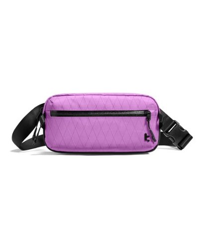 tomtoc - Aviator-T35 2.5L X-Pac Sling Bag with RFID Blocking, Minimalist Crossbody Bag Chest Shoulder Pack for Travel, Everyday - Mulberry-Front_Standard 