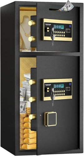 MOOSOO 6.5 Cu ft 2 Door Fireproof Safe Box, Digital Security