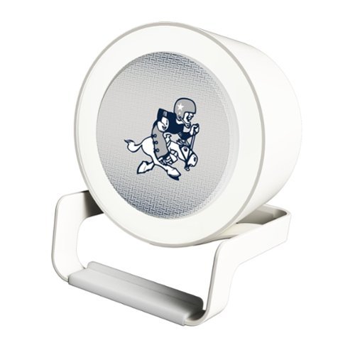 Keyscaper - Dallas Cowboys Linen Print Nightlight Charger & Bluetooth Speaker - White-Front_Standard 