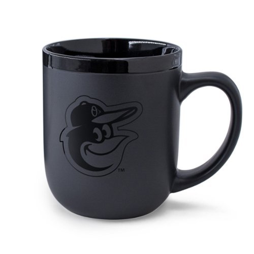 WinCraft - Baltimore Orioles 17oz. Black Tonal Ceramic Mug - Multicolor-Front_Standard 
