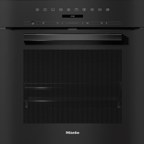 Miele - H7263 BP 24" VitroLine DirectSensor S Convection Oven 2.97 cu ft - Obsidian Black-Front_Standard 