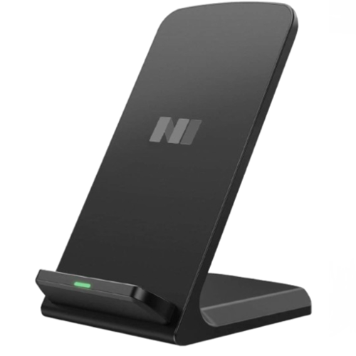Stock Preferred - Fast 10W & 5W Wireless Charger Stand for iPhone, Samsung, Google Pixel - Black-Front_Standard 