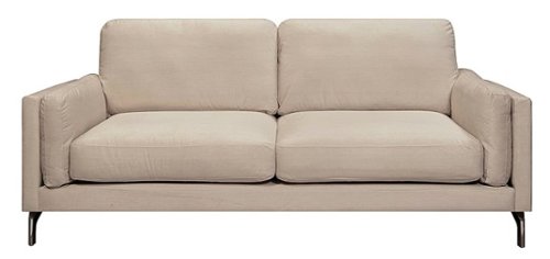 Elle Decor - Remi Sofa - Cream-Front_Standard 