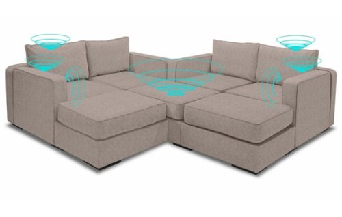 Lovesac - 7 Seats + 8 Sides Corded Velvet & Standard Foam with 10 Speaker Immersive Sound + Charge System
