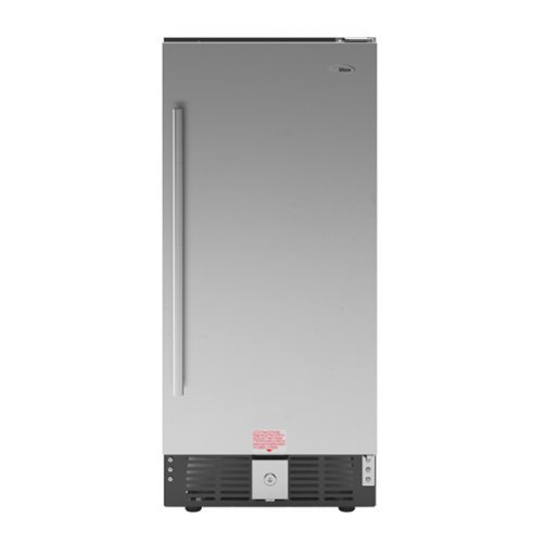 Koolmore - 15 in. Small Stainless Steel Built-In Refrigerator and Beverage Cooler, 3 cu. ft. - KM-BIR3C-SS - Black and Stainless-Steel-Front_Standard 