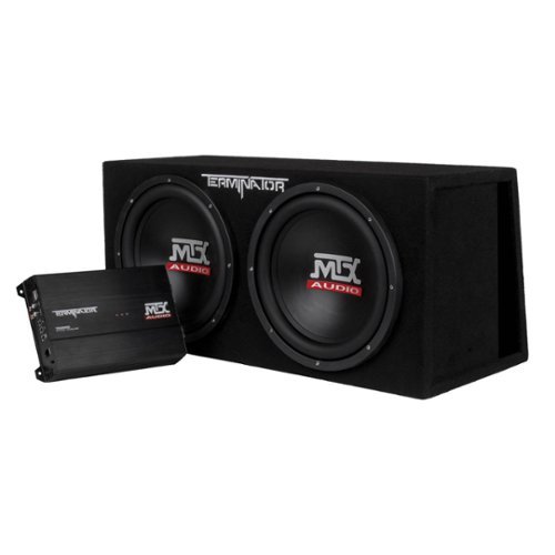MTX - TNP212DV 12-Inch 2000-Watt Dual Loaded Subwoofer Enclosure with Amplifier - Black-Front_Standard 