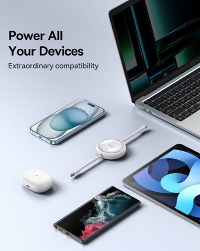 Baseus Free2Pull Mini 100W Retractable USB C Cable Fast Charging for iPhone 16 and Samsung 3.3ft White - White BUY ONLINE