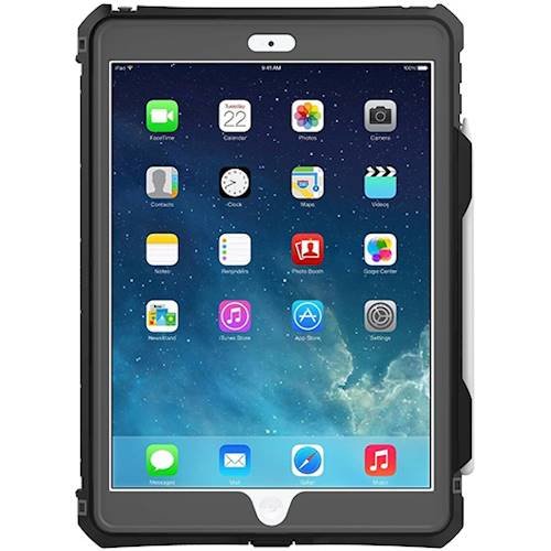 SaharaCase - Water-Resistant Case for Apple® iPad® 10.2" (7th Generation 2019) and (8th Generation 2020) - Black-Front_Standard 