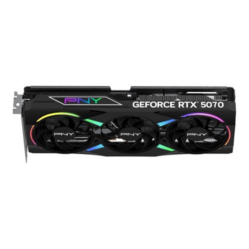 PNY GeForce RTX 5070 12GB ARGB OC GDDR7 PCI Express 5.0 Graphics Card with Triple Fan - Black BUY IN SINGAPORE