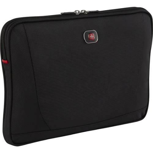 SwissGear - Wenger Beta 16In Sleeve - Fits Up To 16In Laptop - Black-Front_Standard 