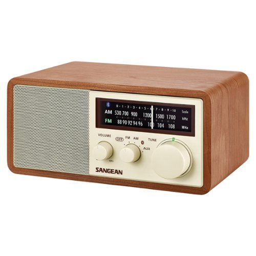 Sangean Bluetooth Tabletop Retro Wooden Cabinet AM/FM Aux Radio