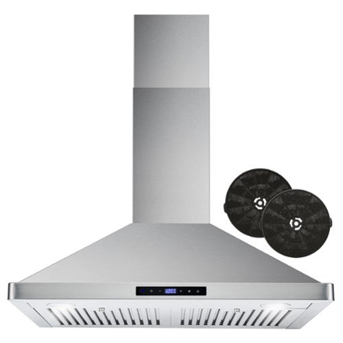 COSMO - 30 inches - Convertible - Wall Range Hood - Stainless Steel-Front_Standard 