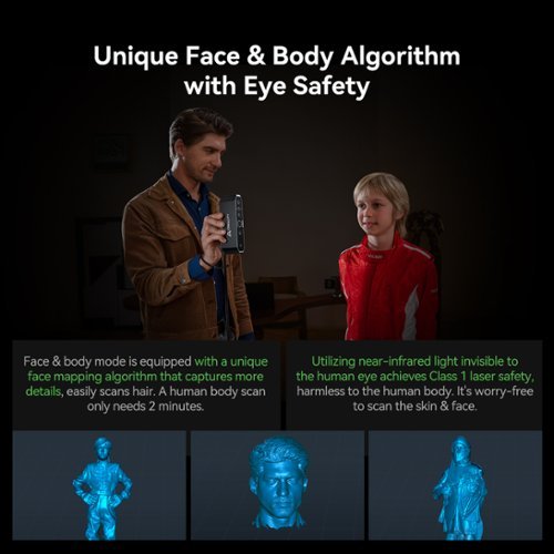 Creality CR-Scan Otter 3D Scanner Four-Lens Stereo System for 10-2000mm Object/Body/Face Full Color Scanning - Black BUY IN UAE
