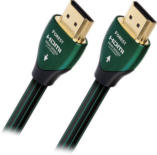  AudioQuest - Forest 10' 4K Ultra HD In-Wall HDMI Cable - Black/Green Stripe
