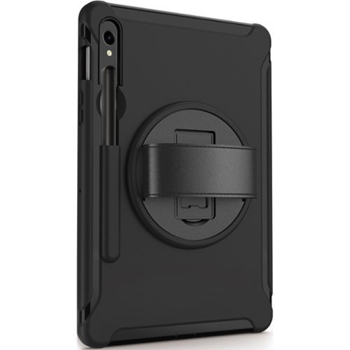 SaharaCase Raider Series Hand Strap Case for Samsung Galaxy Tab S10 Lite (2025), Tab S10 FE, Tab S8, Tab S9, and Tab S9 FE - Black GLOBAL SHIPPING