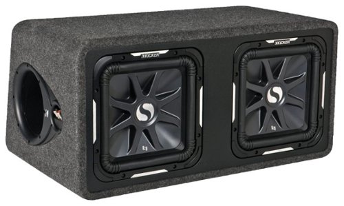 KICKER - Solo-Baric L7 12" Dual-Voice-Coil 2-Ohm Subwoofers with Enclosure - Black-Front_Standard 