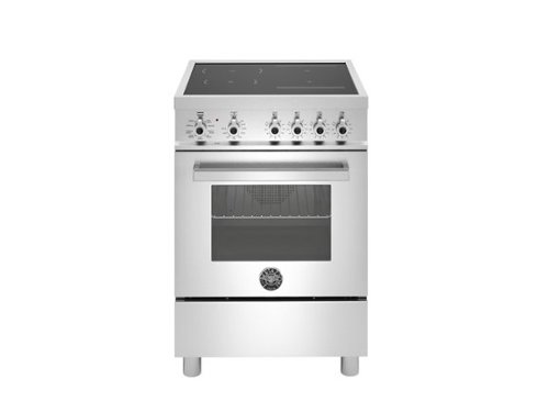 24" Bertazzoni Professional Series Freestanding Electric Induction Range - 2.5 Cu Ft. manual clean oven - 4 heat zones - Stainless Steel