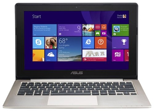  ASUS - 11.6&quot; Touch-Screen Laptop - Intel Pentium - 4GB Memory - 500GB Hard Drive - Champagne