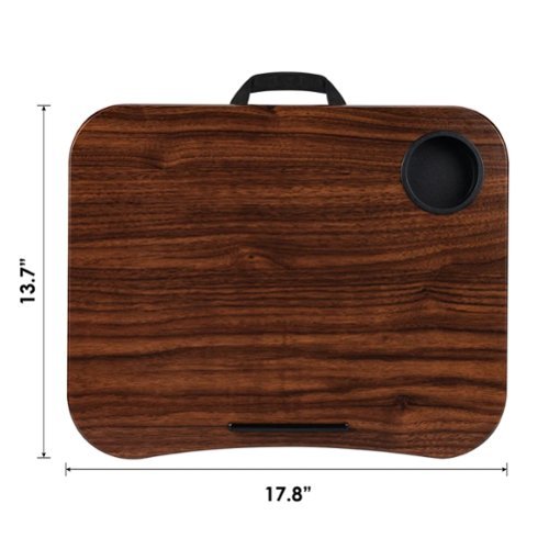 LapGear Cup Holder Lap Desk for 14 Laptop - Espresso Woodgrain WHERE TO BUY