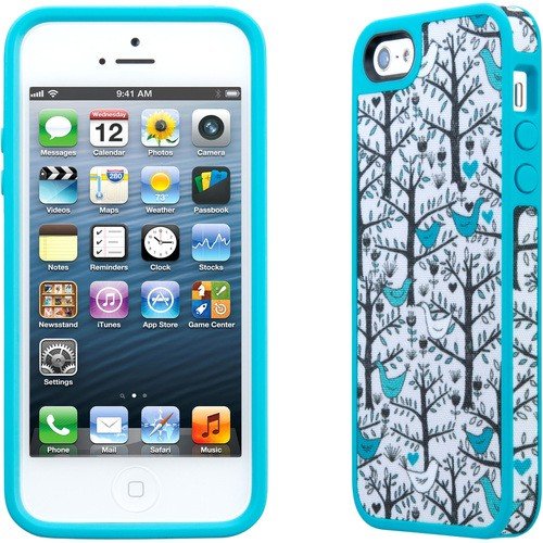 Speck - FabShell for iPhone 5 - Birds Blue-Front_Standard 