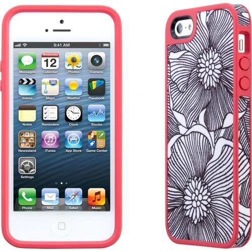 Speck - FabShell for iPhone 5 - Black, Pink-Front_Standard 