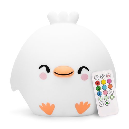  LumiPets - LED Kids' Night Light Chick Lamp with Remote - White