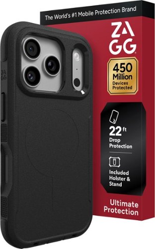 ZAGG - Teton MagSafe-Compatible Case for Apple iPhone 18 Pro / iPhone 17 Pro - Black