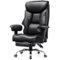GTPlayer - 400 LBS Wide Ergonomic Gaming Chair with Deluxe Embossing Designed Big and Tall Office Chair - Black-Front_Standard