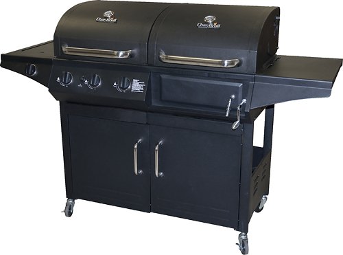  Char-Broil - Combo Charcoal/Gas Grill - Black