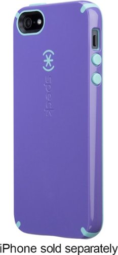  Speck - CandyShell Case for Apple® iPhone® SE, 5s and 5 - Purple/Pool Blue
