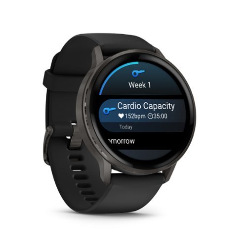 Garmin Venu 4 GPS Smartwatch 45 mm Fiber-reinforced polymer - Slate - (2025) WHERE TO BUY