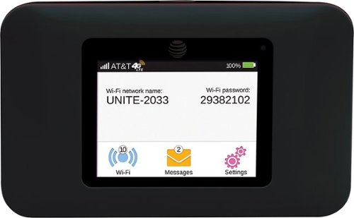  AT&amp;T - Unite 4G Prepaid Mobile Hotspot - Black