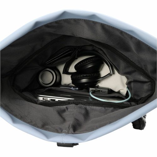 Swissdigital Design LAMONE Rolltop TSA-Friendly Water-Resistant Backpack With USB Charging Port  RFID Protection and Fits Up to 16″ Laptop - Light Blue BUY ONLINE