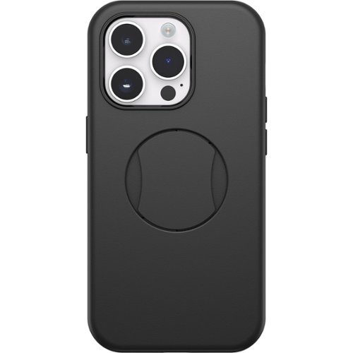 OtterBox - OtterGrip Symmetry Series Hard Shell for Apple iPhone 14 Pro - Black-Front_Standard 
