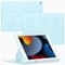 VIKESI - Magnetic Case for iPad 10.2" 7th/8th/9th Gen, Shockproof, Pencil Holder, Auto Wake/Sleep, Multi-Angle Stand - Ice Blue-Front_Standard