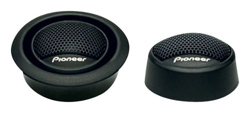 Pioneer - 3/4" Polyester Fiber Soft-Dome Tweeters (Pair) - Black