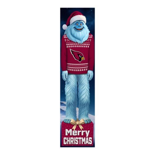 Fan Creations - Arizona Cardinals 48" Yeti Christmas Leaner - Multicolor-Front_Standard 
