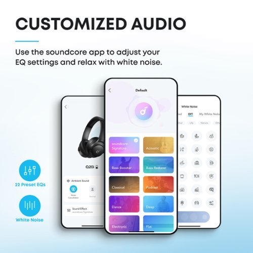Soundcore by Anker Q20i Over-Ear Headphones with Active Noise Cancelling, Deep Bass, and 40-Hour Playtime - Black HOW TO BUY