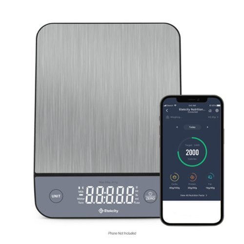 Etekcity - Luminary Smart Nutrition Scale - Pearlized Gray-Angle_Standard 