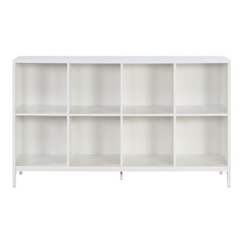 OSP Home Furnishings - Ace 8 Cube Bookcase/Storage - White